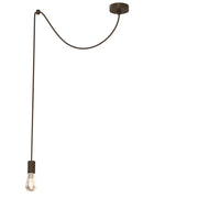 Lampada sospesa Spindel 1xE27 marrone metallica Luminex