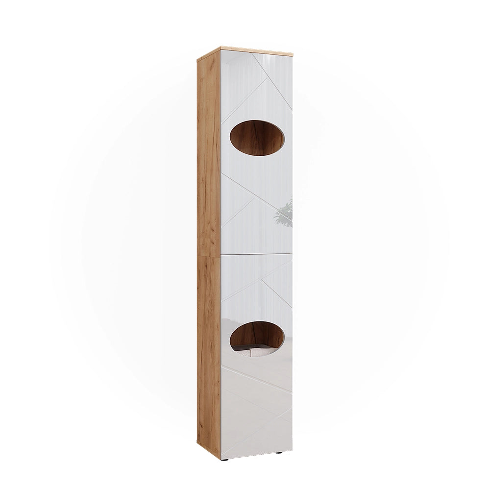 Vicco Mobiletto Rovere Goldkraft/bianco lucido 37.2 x 192 cm