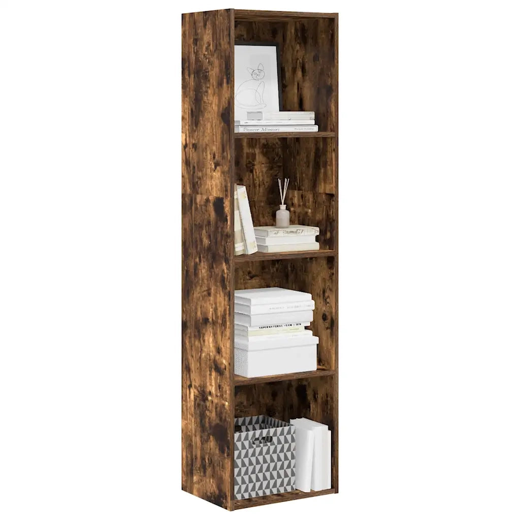 Libreria Rovere Fumo 40x30x152 cm in Legno Multistrato 857880