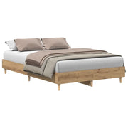 Letto matrimoniale | Letto per adulti | Giroletto senza Materasso Rovere Artigianale 120x190 cm