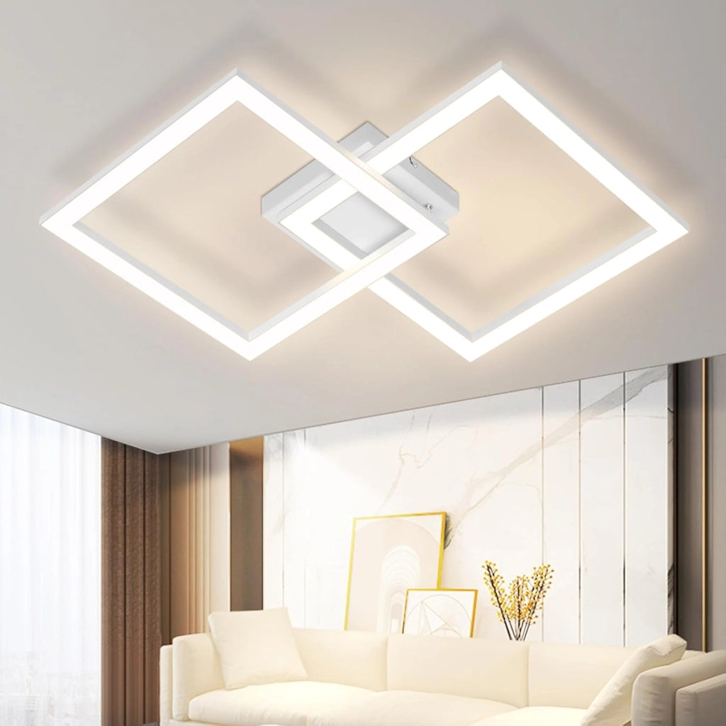 ZMH Lampada da soffitto plafoniera LED moderna 2 fiamme 24W illuminazione calda per cucina