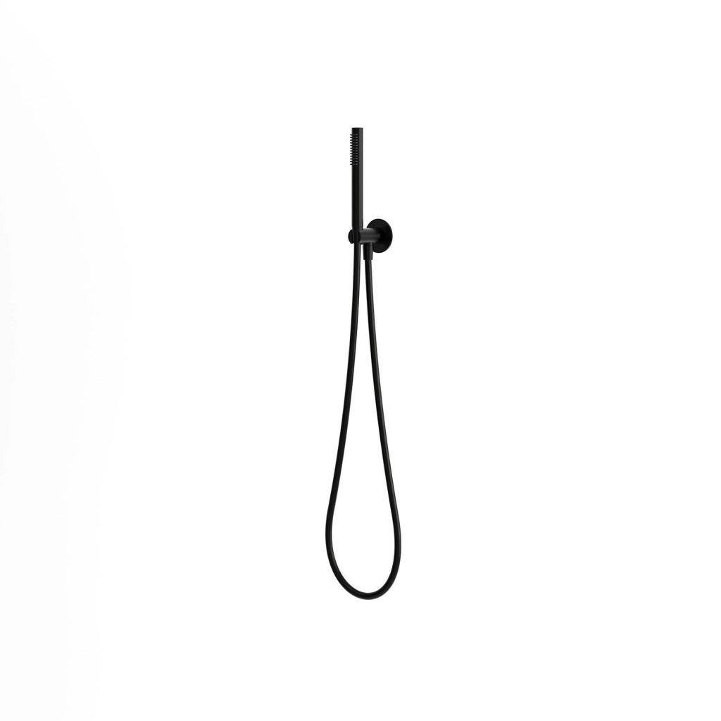 SINED Kit doccetta e tubo flessibile da muro Levante nero gun metal acciaio inox 316L resistente a corrosione e calcare DOCCETTA-FLESSIBILE-MURO-LEVANTE-NERA