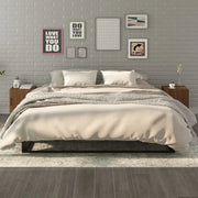 Comodini 2 pz Rovere Marrone in Legno Multistrato cod mxl 30174