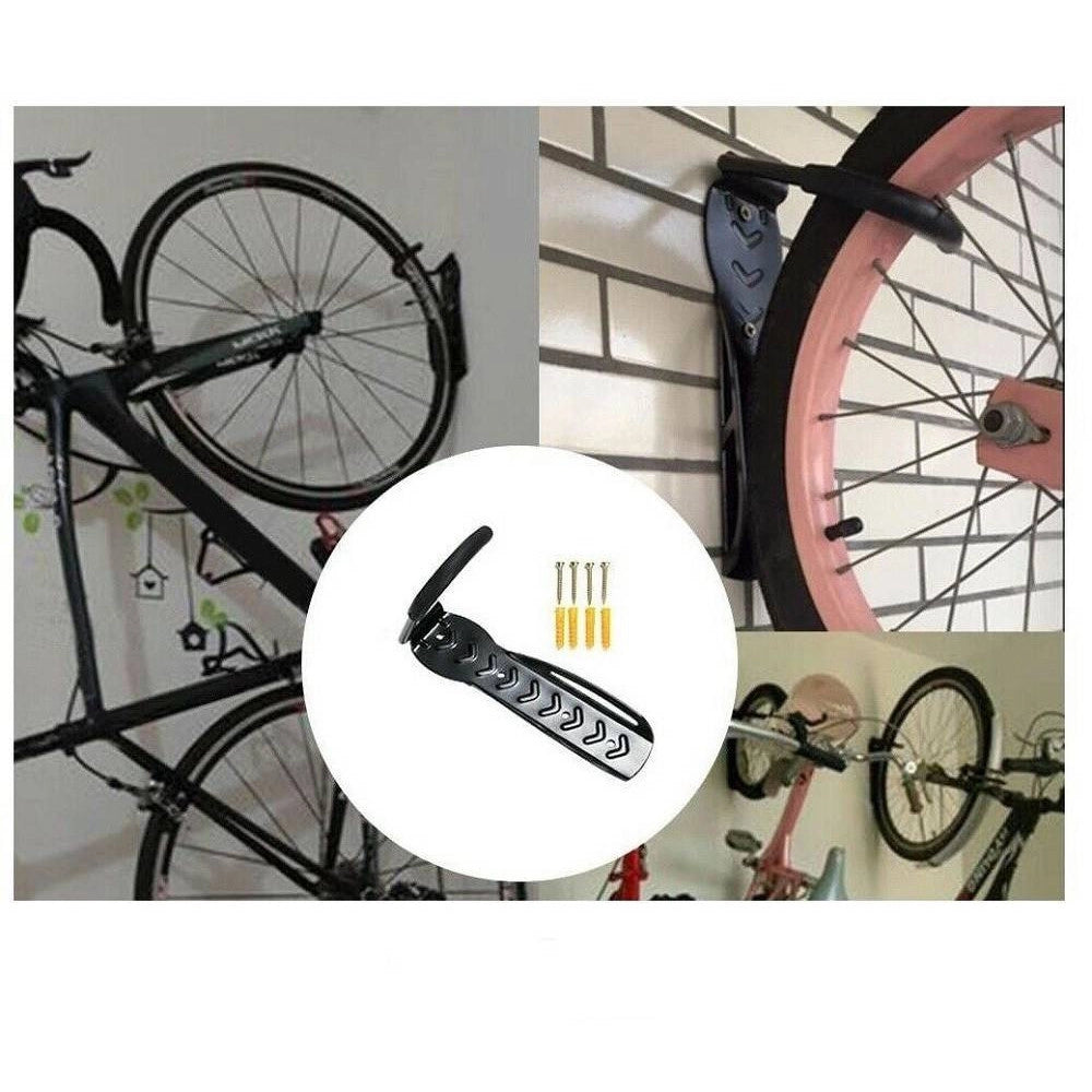 Trade Shop - Cavalletto Supporto Per Bici Bicicletta Da Muro Parete Salvaspazio Mountain Bike -