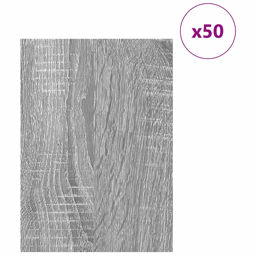 Pannelli decorativi 50 pcs Grigio Sonoma 30 x 42 x 0.27 cm