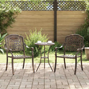 Sedia da Giardino 2 pcs Bronzo 55 x 56,5 x 91cm Alluminio 42002370