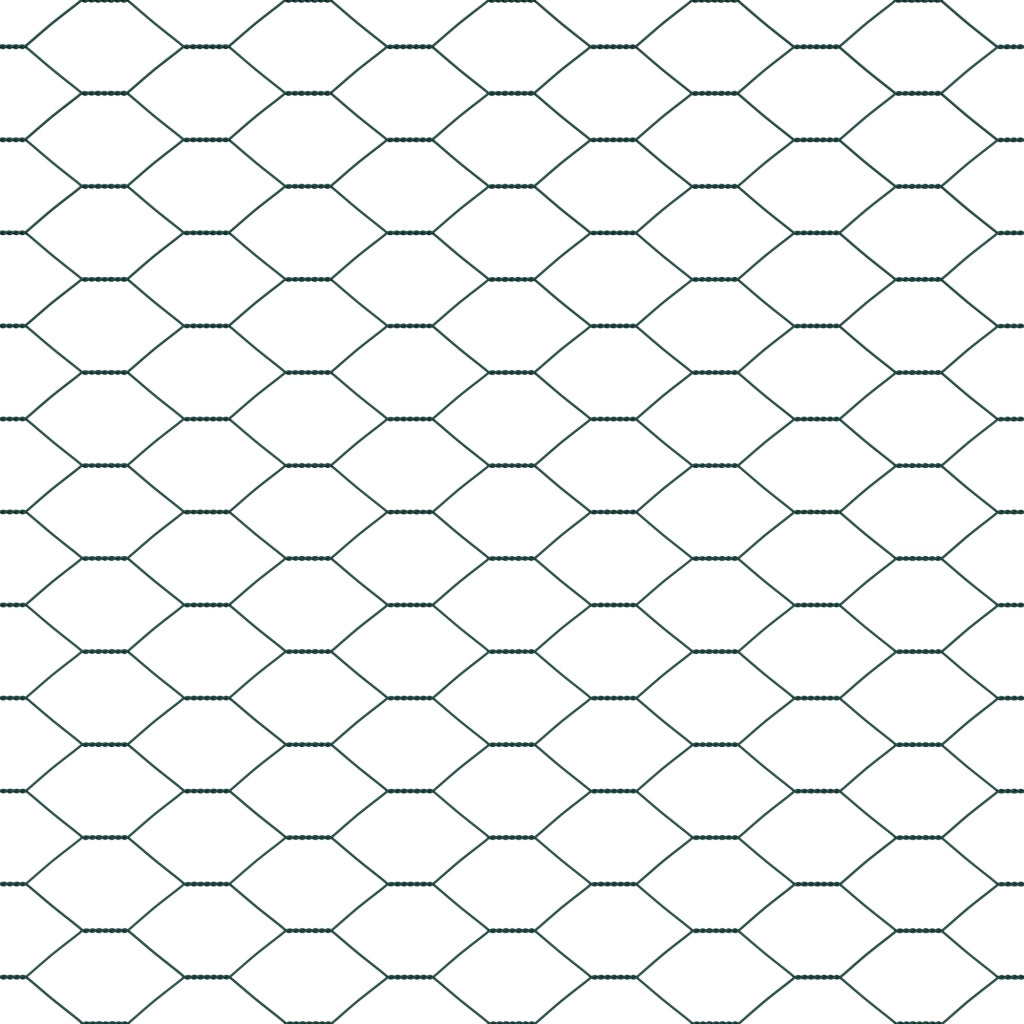 Set di Recinzione Set di 2 Verde Acciaio, PVC 25 x 1.5 m