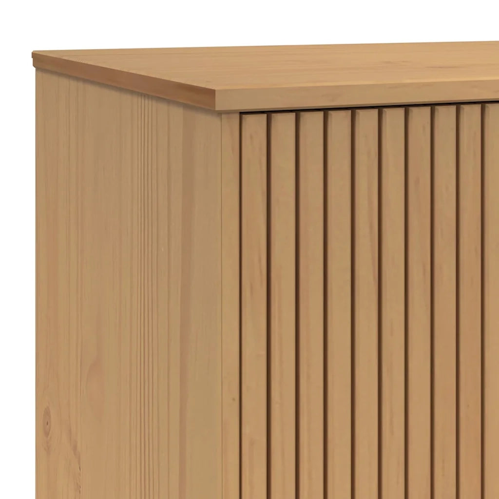 Mobile TV | Armadietto TV | Mobile Porta TV OLDEN Marrone 114x43x57 cm in Legno Massello di Pino
