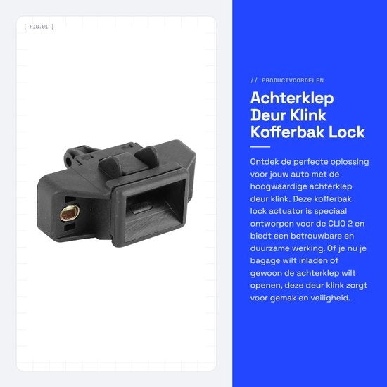 Attuatore di chiusura del cofano - Codice 7700838546 - ABS - Sostituzione - Accessori per auto e moto - Alta qualità - Cofano chiusura