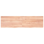 Piano Tavolo Marrone 180x50x(2-4) cm Massello Rovere Trattato 3156391
