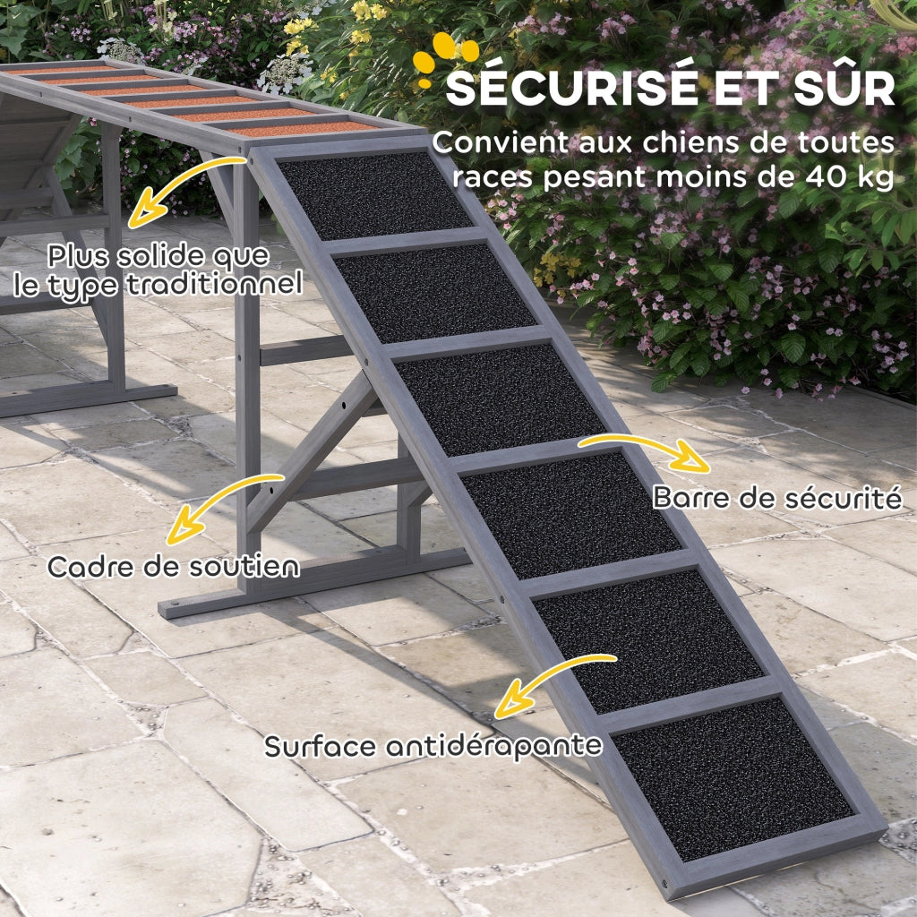 Attrezzatura Agilit¨¤ per Cani ¨C zephmum ¨C 335x55x60cm Grigio