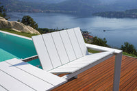 Tavolo Allungabile da Giardino 200/300x100x75 cm Nettuno in Alluminio Bianco