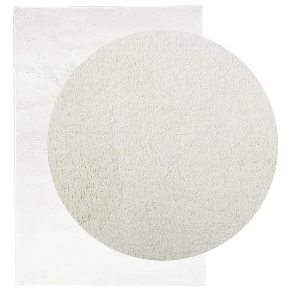 vidaXL Tappeto OVIEDO a Pelo Corto Crema 160x230 cm