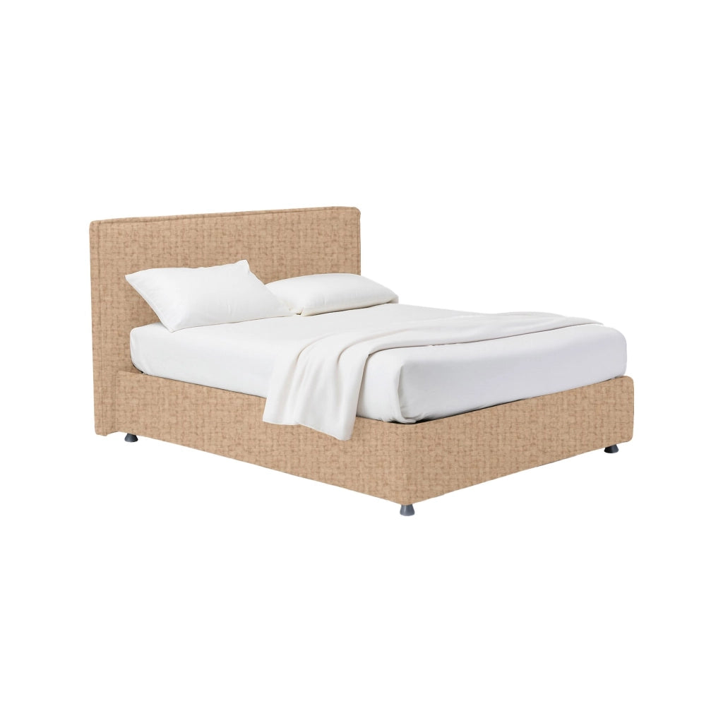 Lichfield, Letto Matrimoniale Sfoderabile Made in Italy, Beige