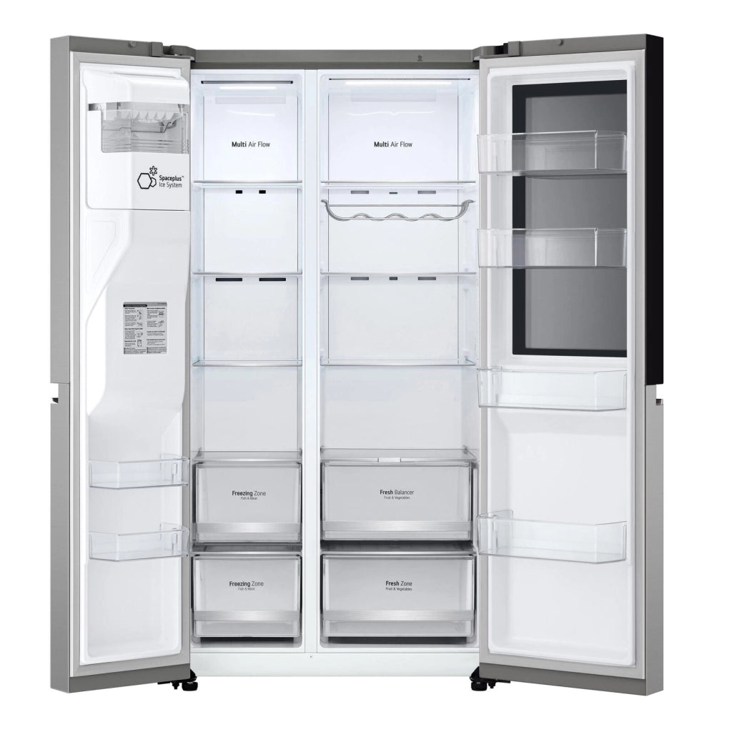 LG InstaView GSGV80PYLD Frigorifero Side-by-Side , Classe D, 635L, Wi-Fi, Con allaccio
