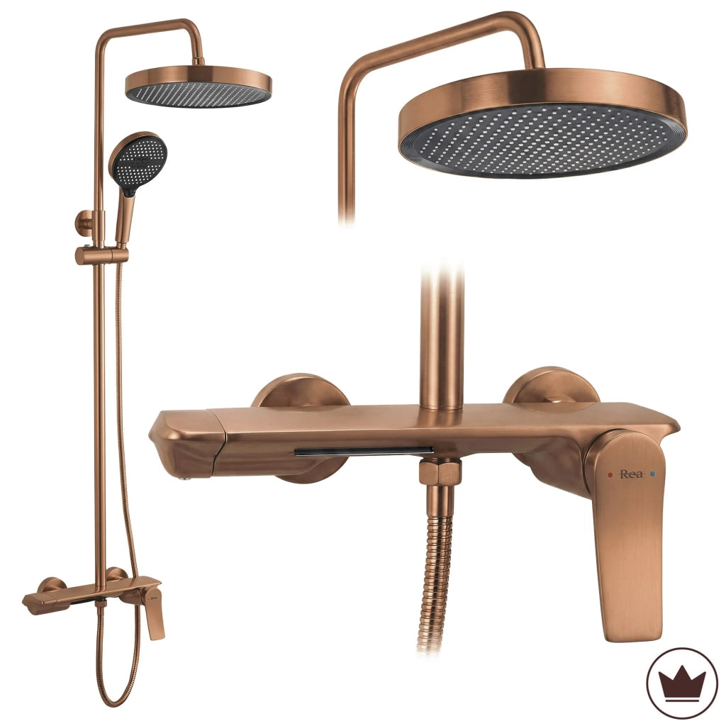 Set Doccia Rea Vision Brush Copper