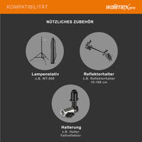 Fondale fotografico pieghevole 2in1 bianco/nero 200 x 230 cm, con anello elastico e borsa da trasporto, per studio fotografia