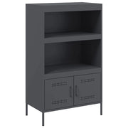 Buffet credenza cassettiera armadio mobile contenitore organizer cucina soggiorno salotto alto 68 x 39 x 113 cm acciaio antracite 02_0032212