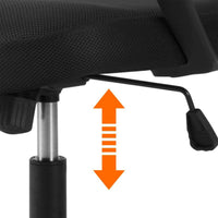 Set 2 Sedie Poltrona Opertative da Ufficio in Nylon Nera