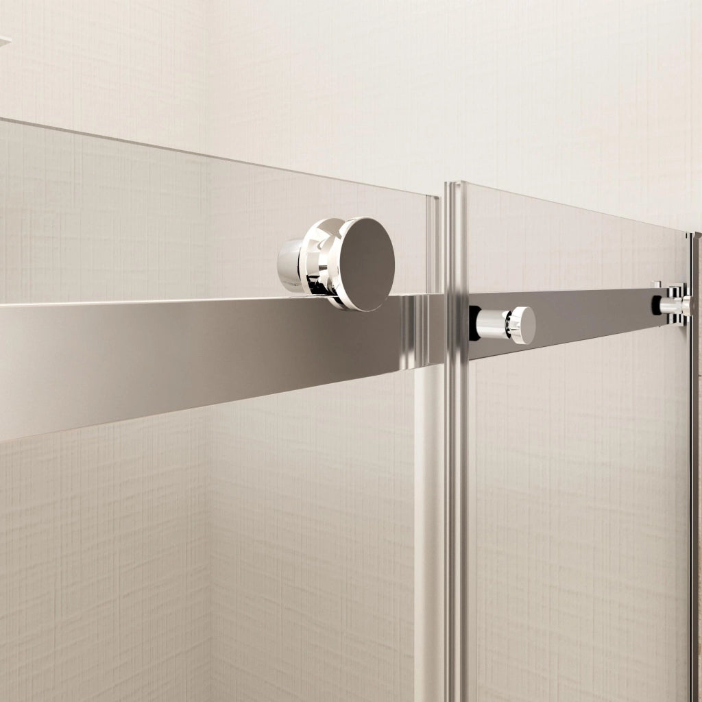 Box Doccia Angolare 70x140 cm 1 Anta Scorrevole in Cristallo Trasparente 8mm H195 Bonussi Elise 3.0