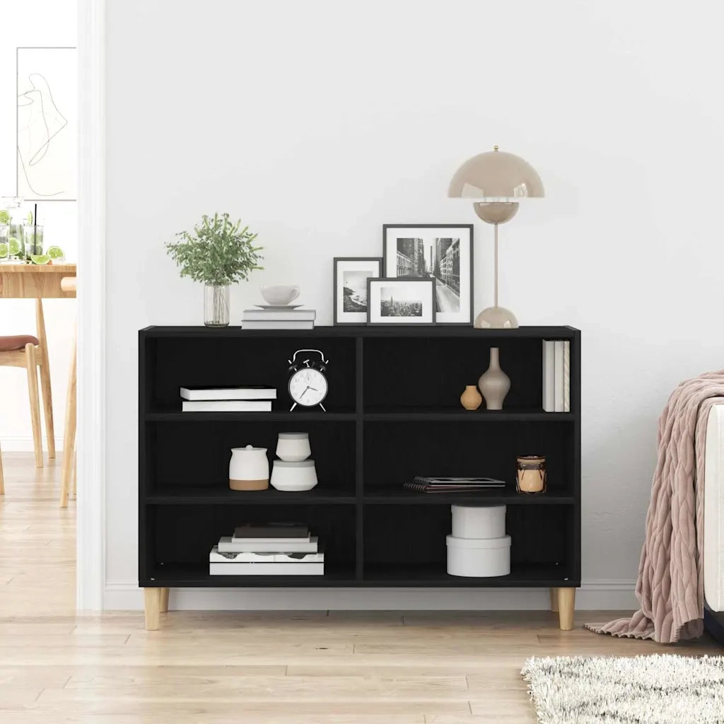 Credenza 103,5 x 35 x 70 cm Legno ingegnerizzato Rovere Nero 862590