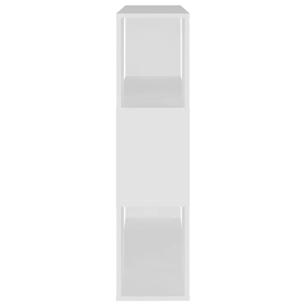 Libreria/Divisorio Bianco 80x24x94 cm in Legno Multistrato