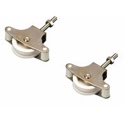 Trade Shop - Set 2 Pulegge Puleggia Per Filo Stendibiancheria Stendino Panni Carrucola -
