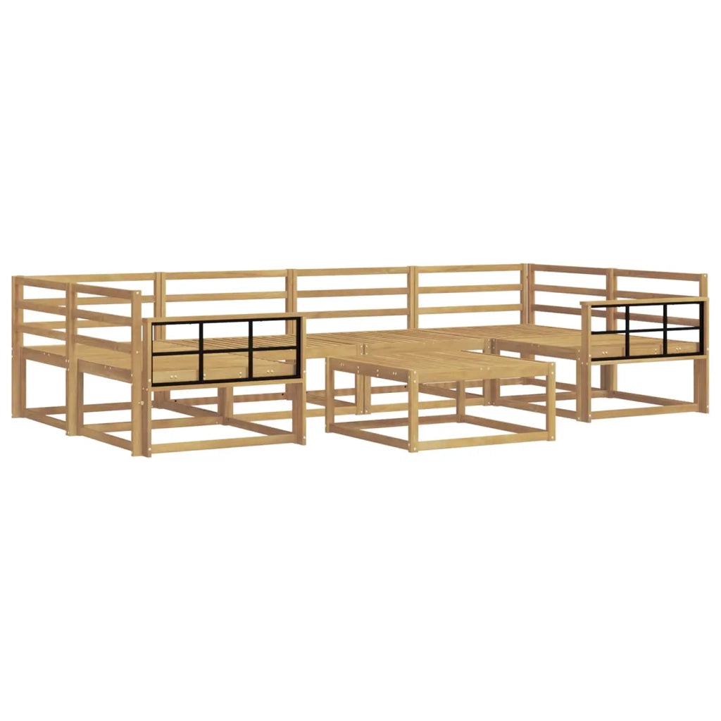 Set di divani da esterno 7 pcs Bianco 3386138