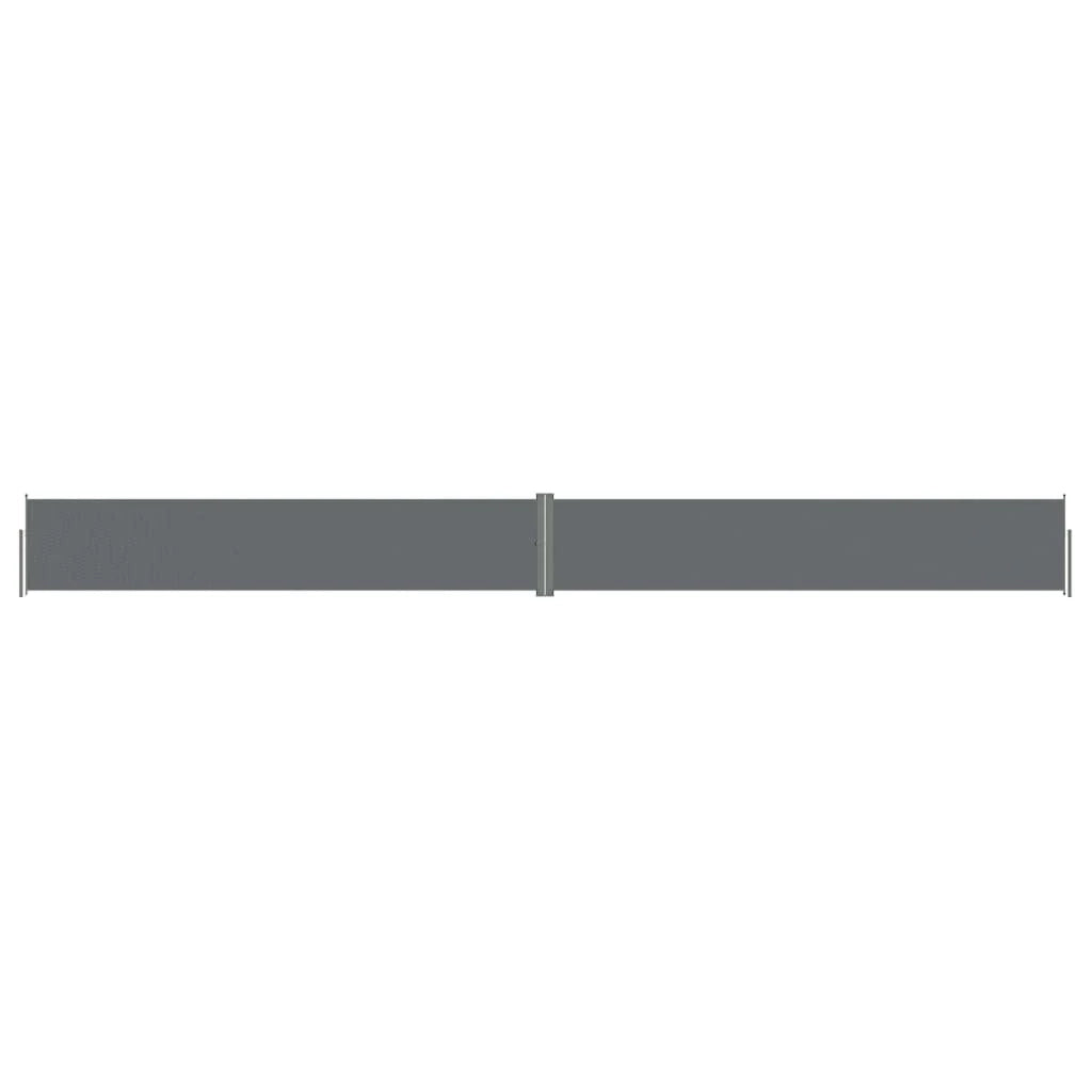 Tenda da sole laterale retrattile/schermo privacy per patio giardino terrazza balcone 117 x 1200 cm antracite 02_0007107