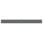 Tenda da sole laterale retrattile/schermo privacy per patio giardino terrazza balcone 117 x 1200 cm antracite 02_0007107