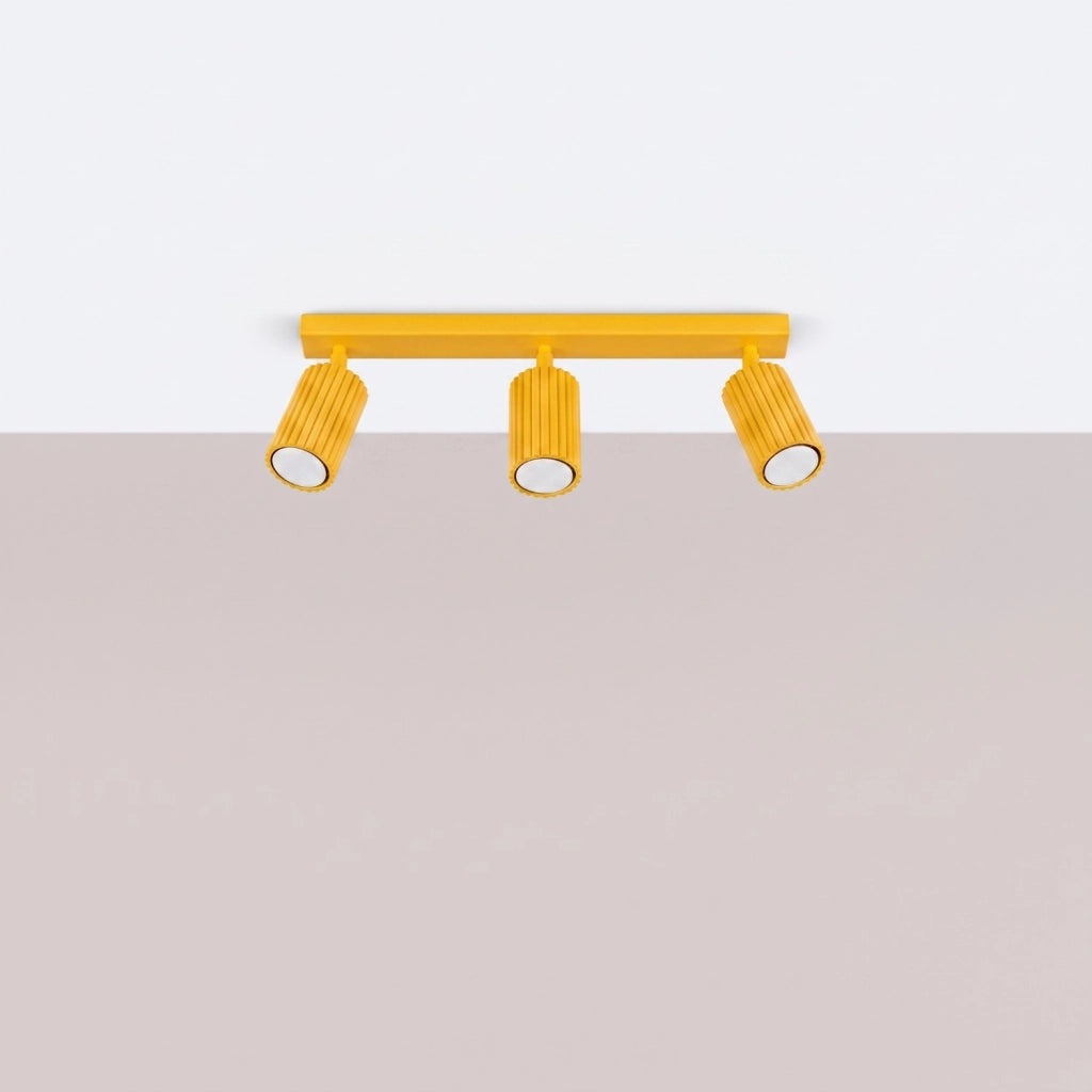 Plafoniera KARBON 3L giallo