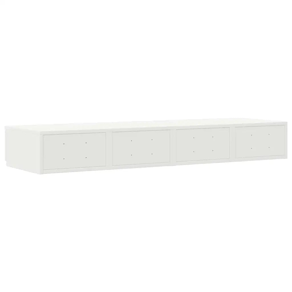 Cassetti per letto | Comodino | Armadio da Notte | Mobiletto da notte con cassetto Bianco 120 x 36,5 x 16,5 cm