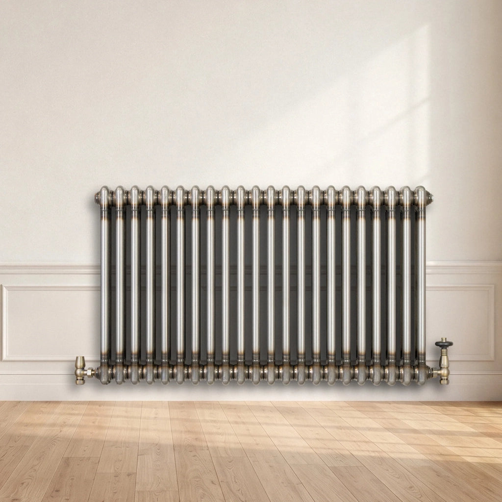 Radiatore 2 Colonne Orizzontale Metallo Grezzo 600x1010 mm