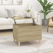 Tavolino Salotto Rovere Sonoma 60x44,5x45 cm Legno Multistrato cod mxl 20939
