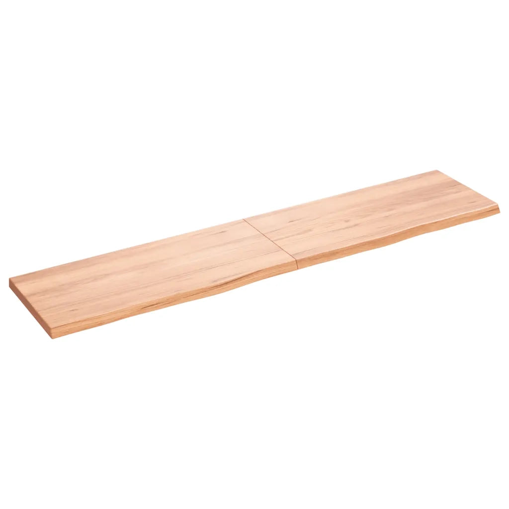 Ripiano Muro Marrone 180x40x(2-4) cm Massello Rovere Trattatocod mxl 71685