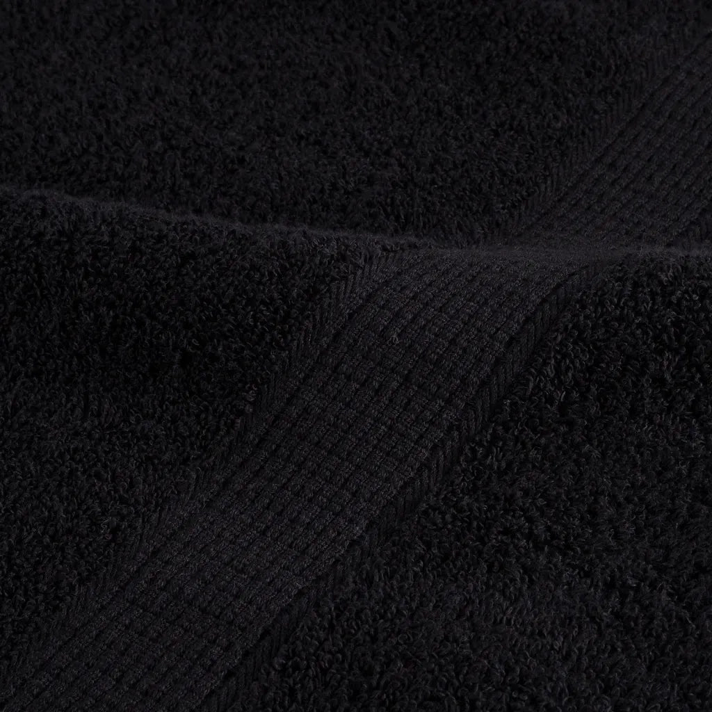 vidaXL Set ASciugamani SOLUND 12 pz Neri 600 gsm