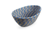 Cheonda - Cestino ovale portatutto Plam fatto a mano Colore: Blu navy