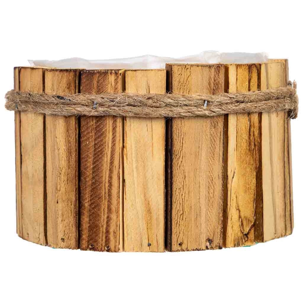 Cesto tondo in legno 15x15x9h cm