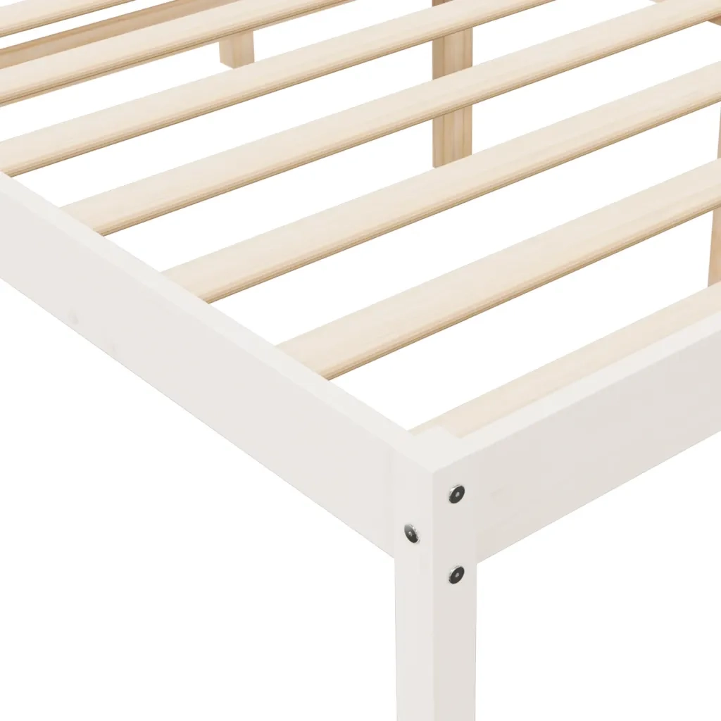 Giroletto Legno Massello Bianco 75x190 cm 2FT6 Piccolo Singolo cod mxl 58413