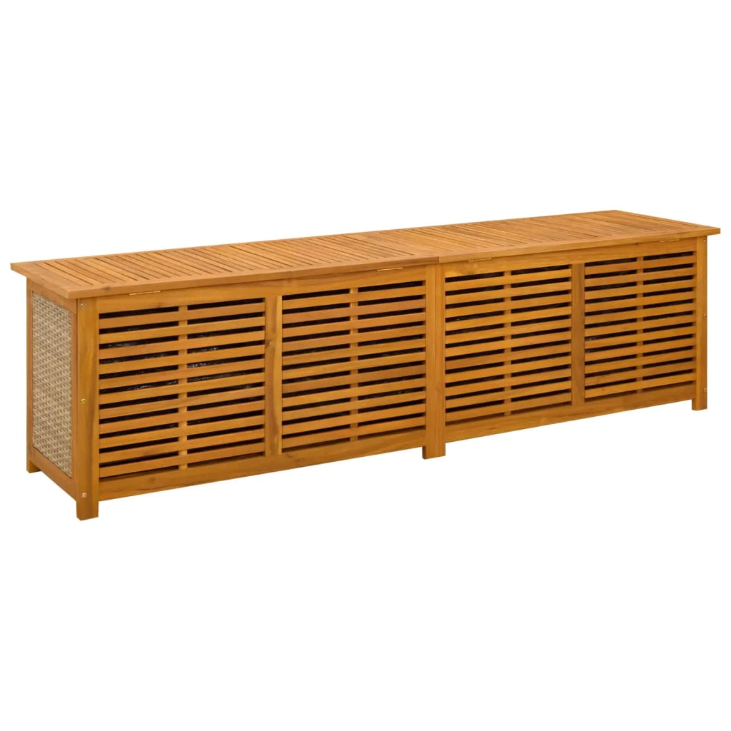 Scatola di Stoccaggio per Giardino 185 L 200 x 50 x 56 cm Beige 42002722