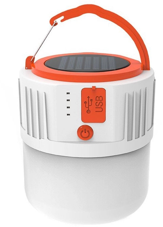 Due torce LED per campeggio, multifunzionali per esterno, alimentate da energia solare, ricaricabili via USB, illuminazione di emergenza, lampada portatile