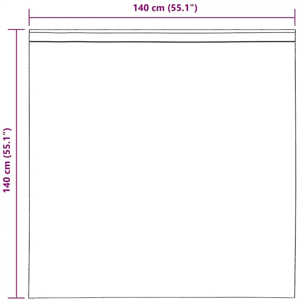 Tende in Voile con Passanti 2 pz Arancio 140x140 cm