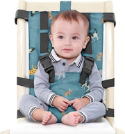 Sedile auto per bambini portatile, regolabile, sicuro, lavabile, per bambini in età prescolare, con piedini, realizzato in un materiale pratico, si adatta in una borsa da mano