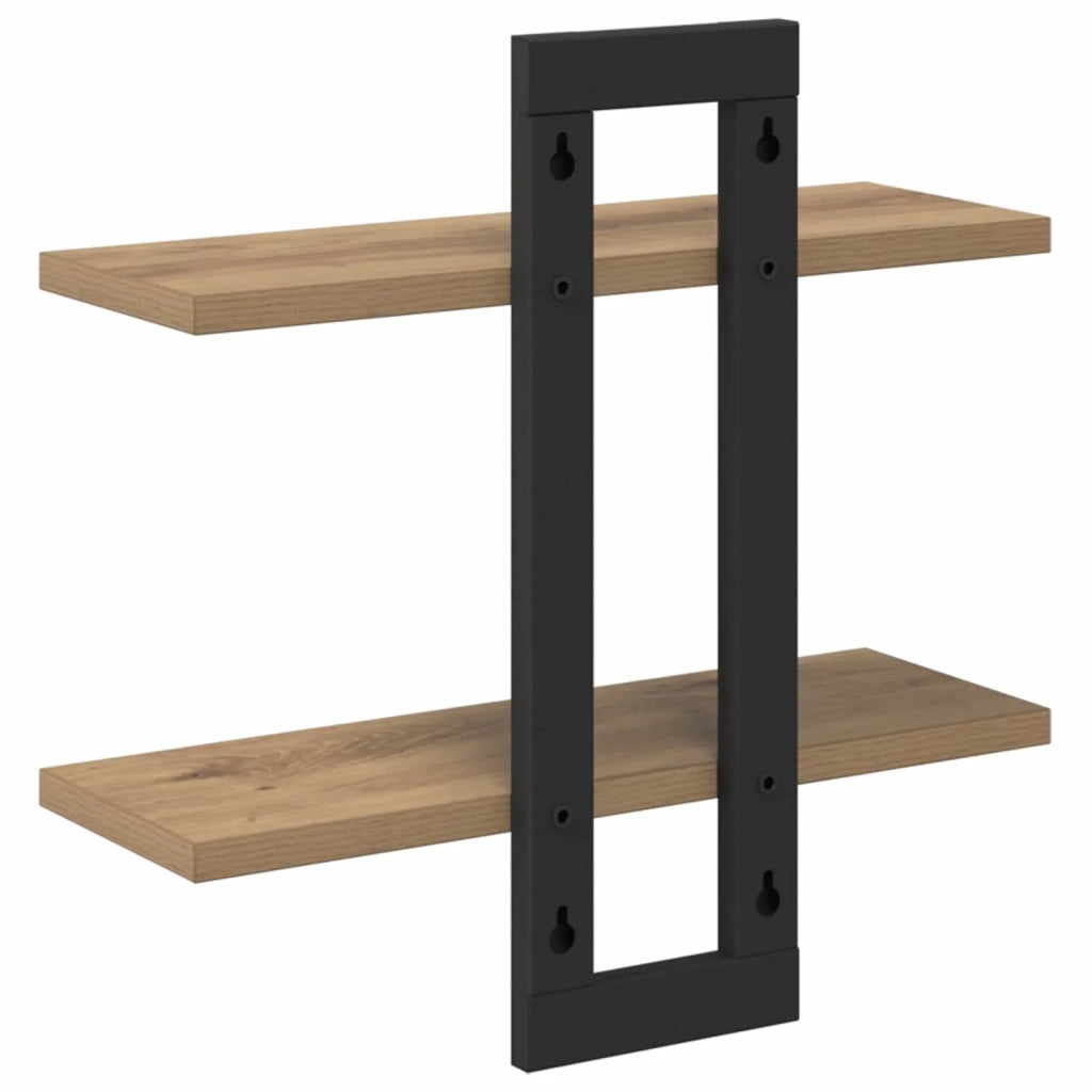 Scaffali flottanti Rovere Artigianale 40 x 15 x 40 cm 8012419