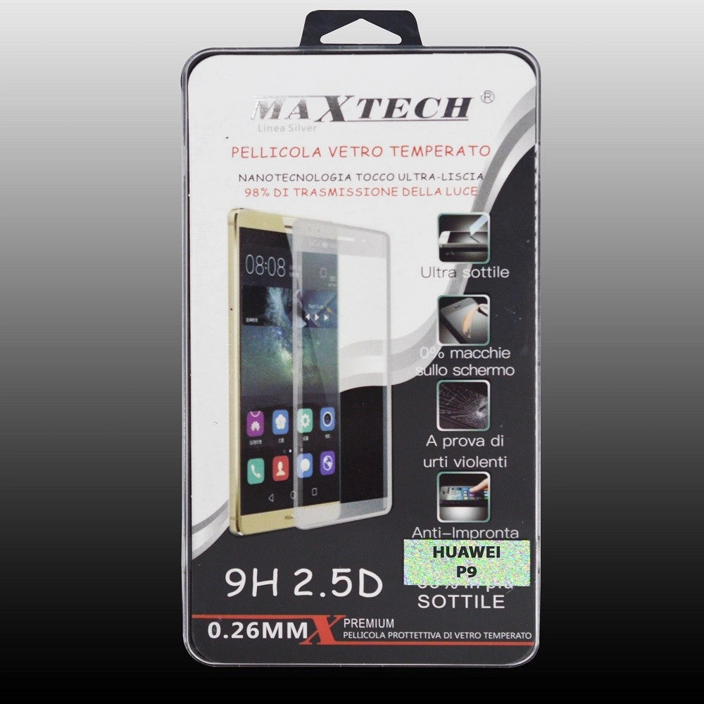Trade Shop - Pellicola Vetro Temperato Per Huawei P9 Proteggi Display Antigraffio Maxtech P-p9 -