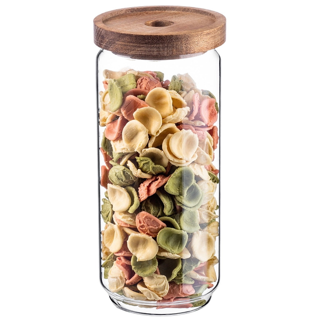 KADAX 3 contenitori in vetro per alimenti, spezie e pasta con coperchio, barattolo da 950 ml