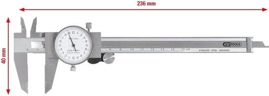 Misuratore di spostamento analogico con indicazione oraria di precisione +/- 0,002