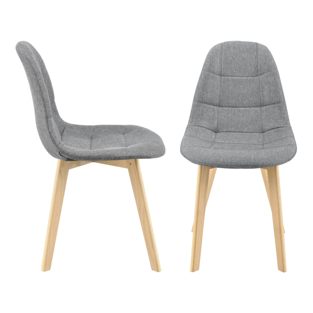 Set di 2 sedie da pranzo 86 x 53 x 47 cm grigio chiaro 03_0006735