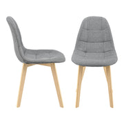 Set di 2 sedie da pranzo 86 x 53 x 47 cm grigio chiaro 03_0006735