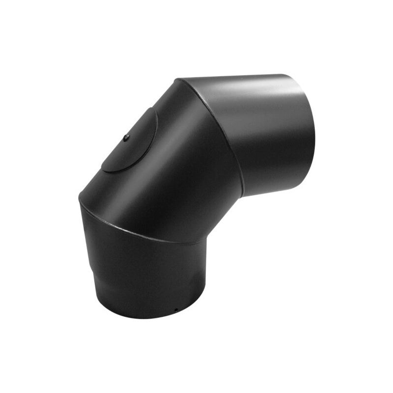 GOMITO A 90° CON ISPEZIONE PER STUFE A LEGNA Ã 120 mm